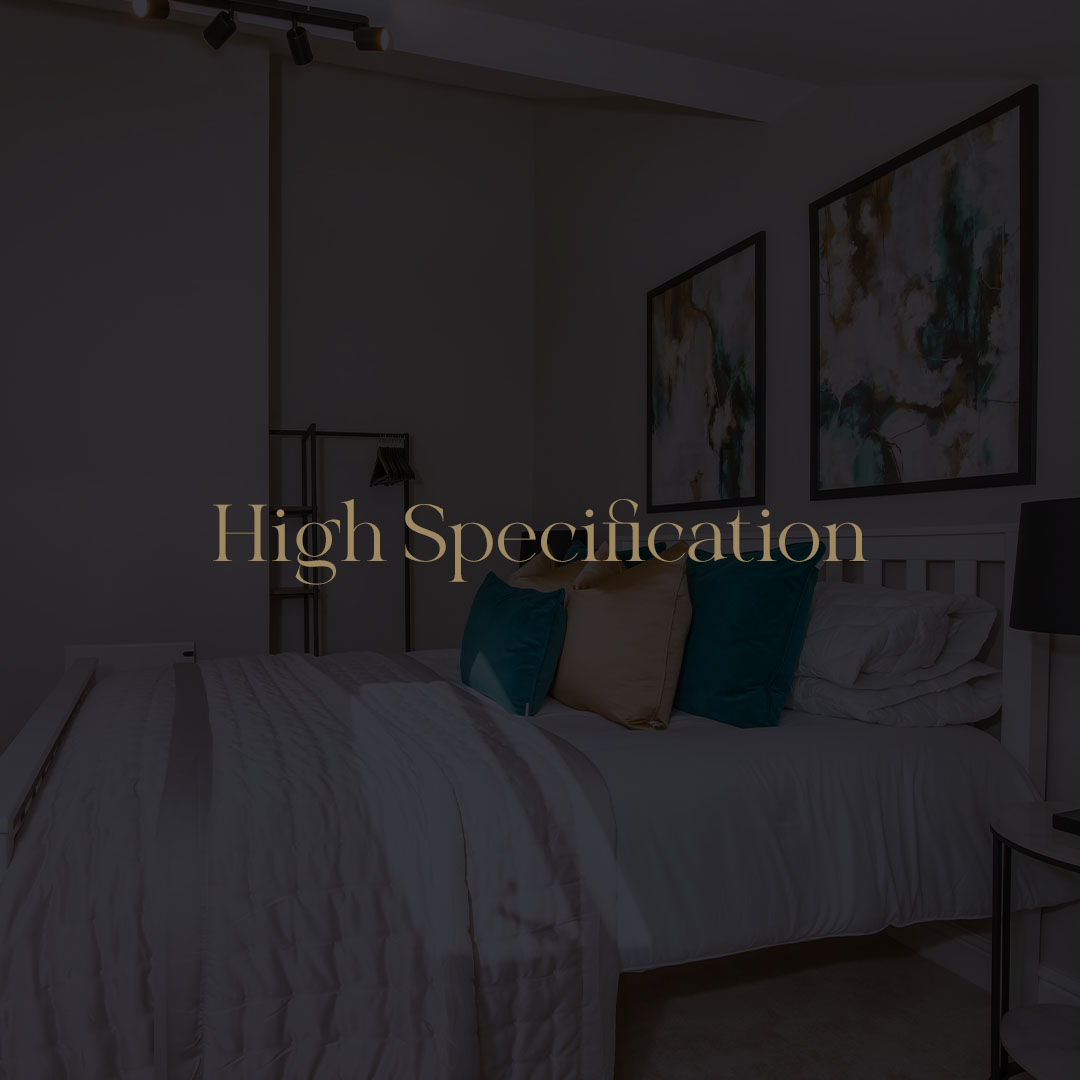 Each apartment boasts a high specification
